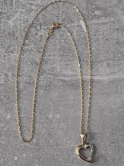 Dámský náhrdelník zlatý 375 9karatu