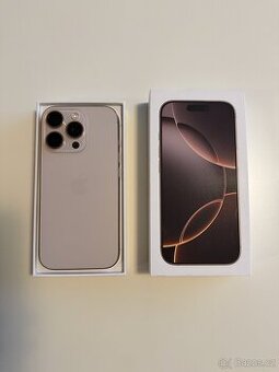 Apple iPhone 16 Pro (128GB) Desert Titanium + kryty + skla
