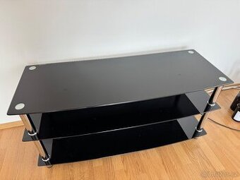 Televizní stolek skleněný