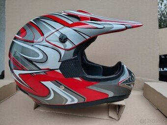 MX, kros, motokros, motocross helma SQ MC Omega- nepoužitá