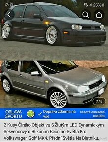 Dynamické led blinkry na W Golf