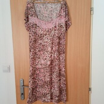 PŘÍJEMNÉ BAVLNĚNÉ LETNÍ ŠATY VEL. L/XL super cena