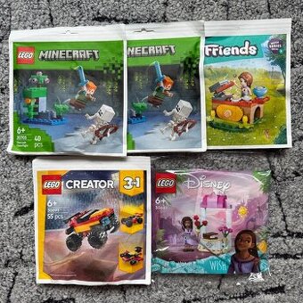 LEGO polybagy (Minecraft, Friends, Creator) - 3 ks