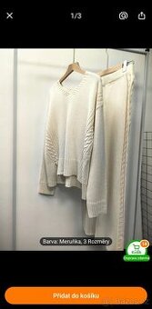 Krásný set tepláky a svetru vel:L nový.