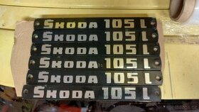 Nápisy označení Škoda 105,120,130, Favorit