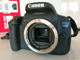 Prodám zrcadlovku Canon EOS 700 D v bezvadném stavu