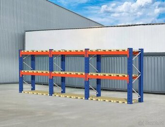 Paletový regál WDX 0+2 H-225 cm L-850 cm, nosnost 2400 kg