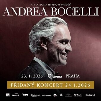 ANDREA BOCELLI, VIP KLUBOVÉ PATRO O2 ARENA