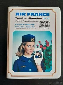 "Kapesní letecký řád Air France" z roku 1967 - 1