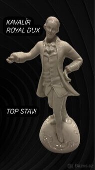 Porcelánová figurka KAVALÍR - Royal Dux, TOP STAV