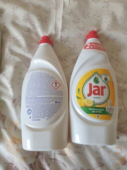 Jar 900ml 60kč,houbičky söke 10ks, mýdlo s dávkovačem 20kč - 1