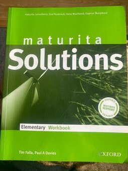 Maturita Solutions Elementary Workbook angličtina