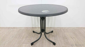 Kulatý zahradní jídelní stůl Pizarra o 85 cm Rojaplast