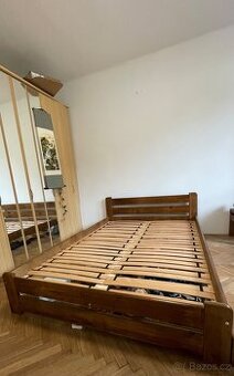 Manželská postel dub / Double bed from oak
