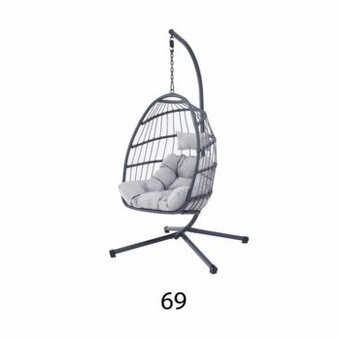 Závěsné křeslo (houpačka) šedá barva