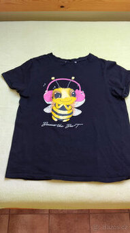 Černé tričko s obrázkem Bounce the Bee T vel. M, přesné rozm