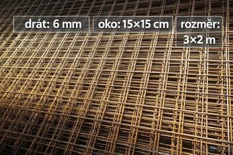 Prodám kari síť, svařovaná KH 20, 6 mm