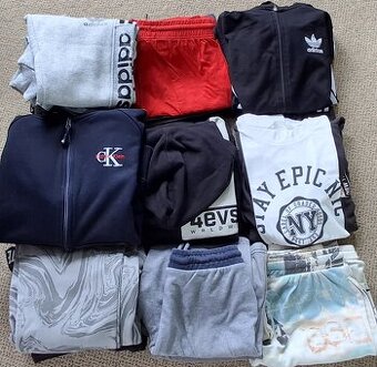 Tepláková souprava chlapecká,tepláky Adidas, H&M,158,164,170