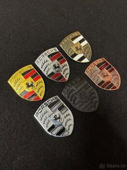 Porsche znak,logo,emblém na kapotu. 5 variant.
