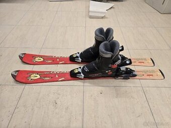 Dětské lyže 90 a lyžáky 212 mm