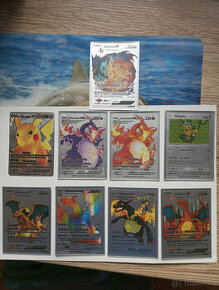 Pokémon karty silverdcards Charizard a pikachu - 1