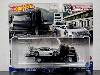 Hot Wheels Team Transport Mercedes-Benz CLK-GTR +FleetStreet