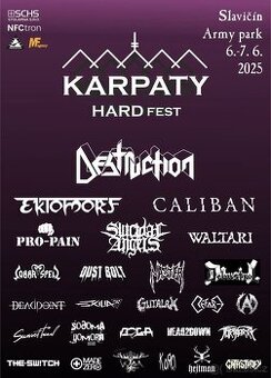 Vstupenka na Karpaty Hard Fest včetně kreditu 1 000,- Kč