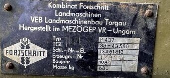 Plečka Fortschritt P437 - 1