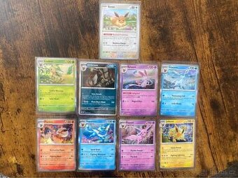 🃏 Pokémon karty set – Prismatic Evolution 9 karet 🃏