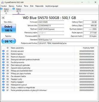 WD BLUE SSD SN570 NVME 500GB PCIE