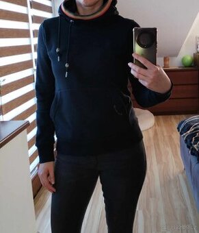Černá mikina Ragwear s duhovou kapucí vel. S
