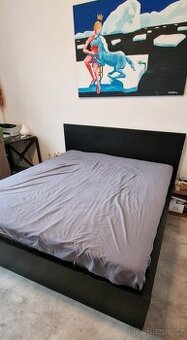 Postel s úložným prostorem MALM (180x200) + matrace - 1