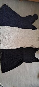 3x krajkové šaty, vel. S