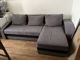 Rohový gauč s úložným prostorem
