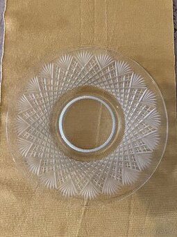 Kulatý skleněný tác/talir