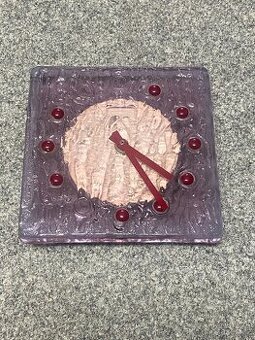 hodiny prim skleněné nástěnné hodiny prim retro hodiny prim