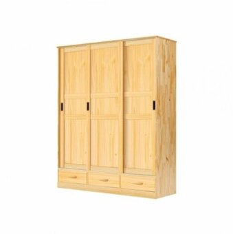 Dřevěná skříň 3dveřová ONIX posuvné dveře