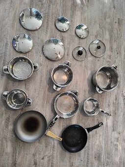 Sada nerezového nádobí Hausmeister + zdarma pánve