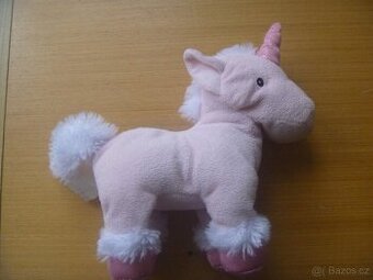růžový plyšový jednorožec - 1