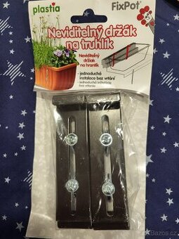 Neviditelny drzak na truhlik Fixpot(cokoladova barva).