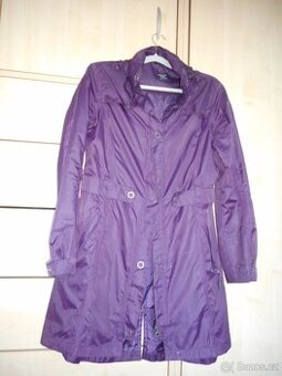 Nepromokavá bunda, parka dlouhá - fialová M - Tchibo
