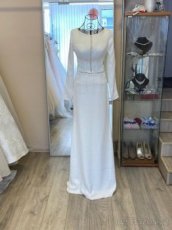 Svatební šaty s rukávem  vel. 32-34. Výprodej