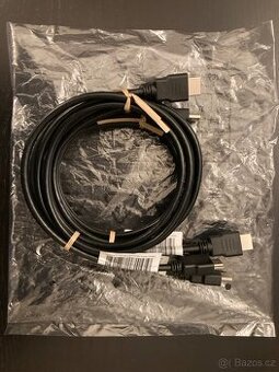 HDMI kabely, délka 1.5m - 3ks, nové - cena za všechny