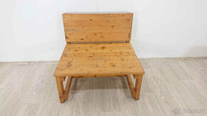Dřevěná zahradní lavička 83 cm