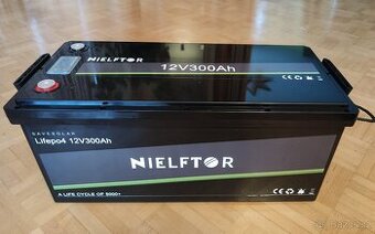 Lithiová baterie 12V, bezpečná verze - LiFePO4 - 300Ah, BMS