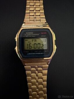 Retro hodinky Casio A159 zlaté - 1