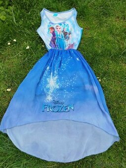 Dívčí šaty s princeznou Frozen vel. 146