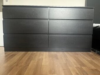IKEA Komoda MALM se 6 zásuvkami