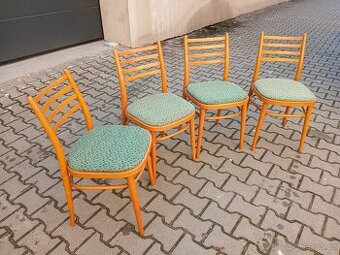 4x Retro židle TON