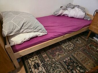 Postel 80x200 dřevěná